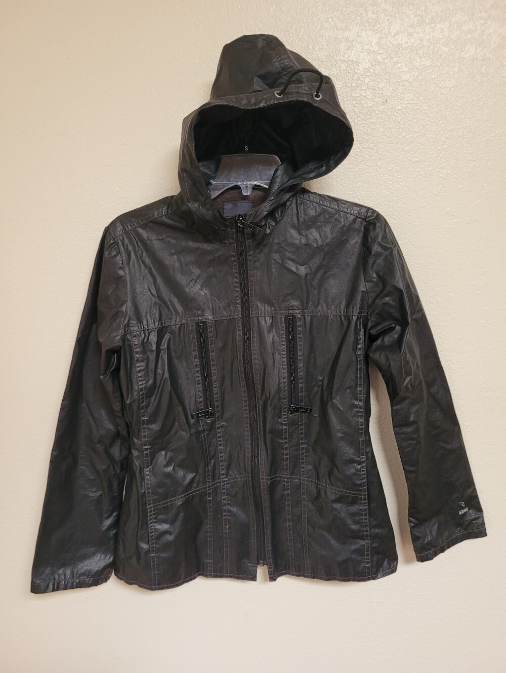 Vintage G Star Just The Product Black Hooded Windbreaker